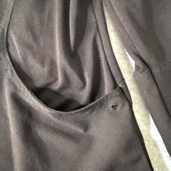 Heartsoul Womens Black Zip-Up Scrub Jacket Size Large Moisture-Wicking 4-Way Str - Picture 7 of 8